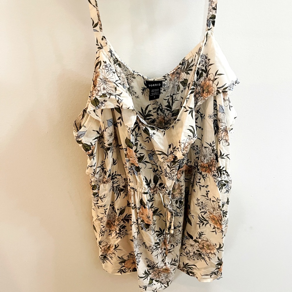 Torrid floral tank blouse. 5x